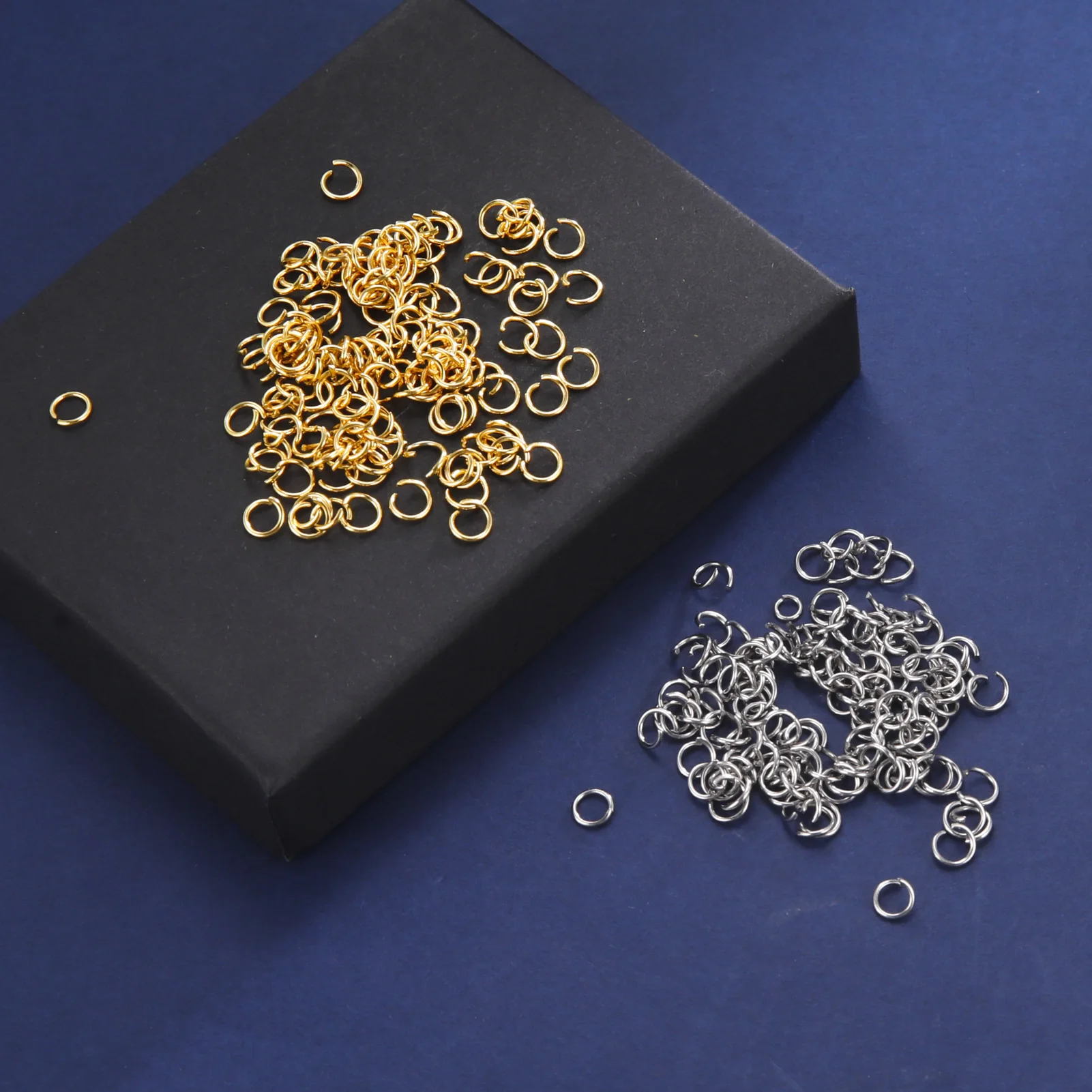 

200pcs/lot Stainless Steel Hanging Ring Connector For DIY Necklace Earrings Jewelry Accessories