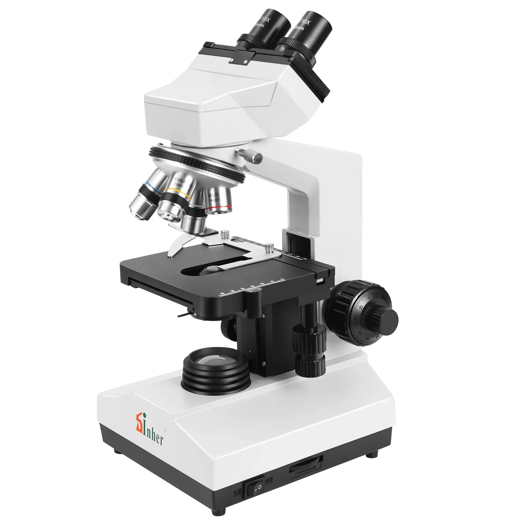 

XSZ-107BN Medical Laboratory Biological Microscope 4X 10X 40X Optical Binocular Microscope for Use