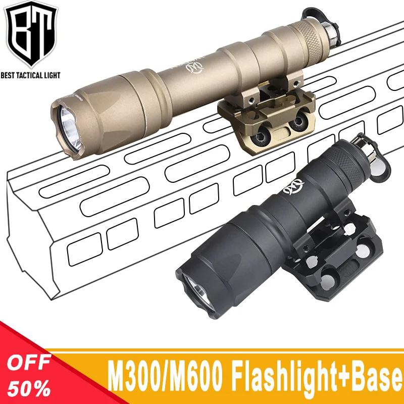 Wadsn m300a m600c taktische taschenlampe weiß hellmetall M-LOK keymod mount base fit 20mm schienen waffe airsoft scout zubehör