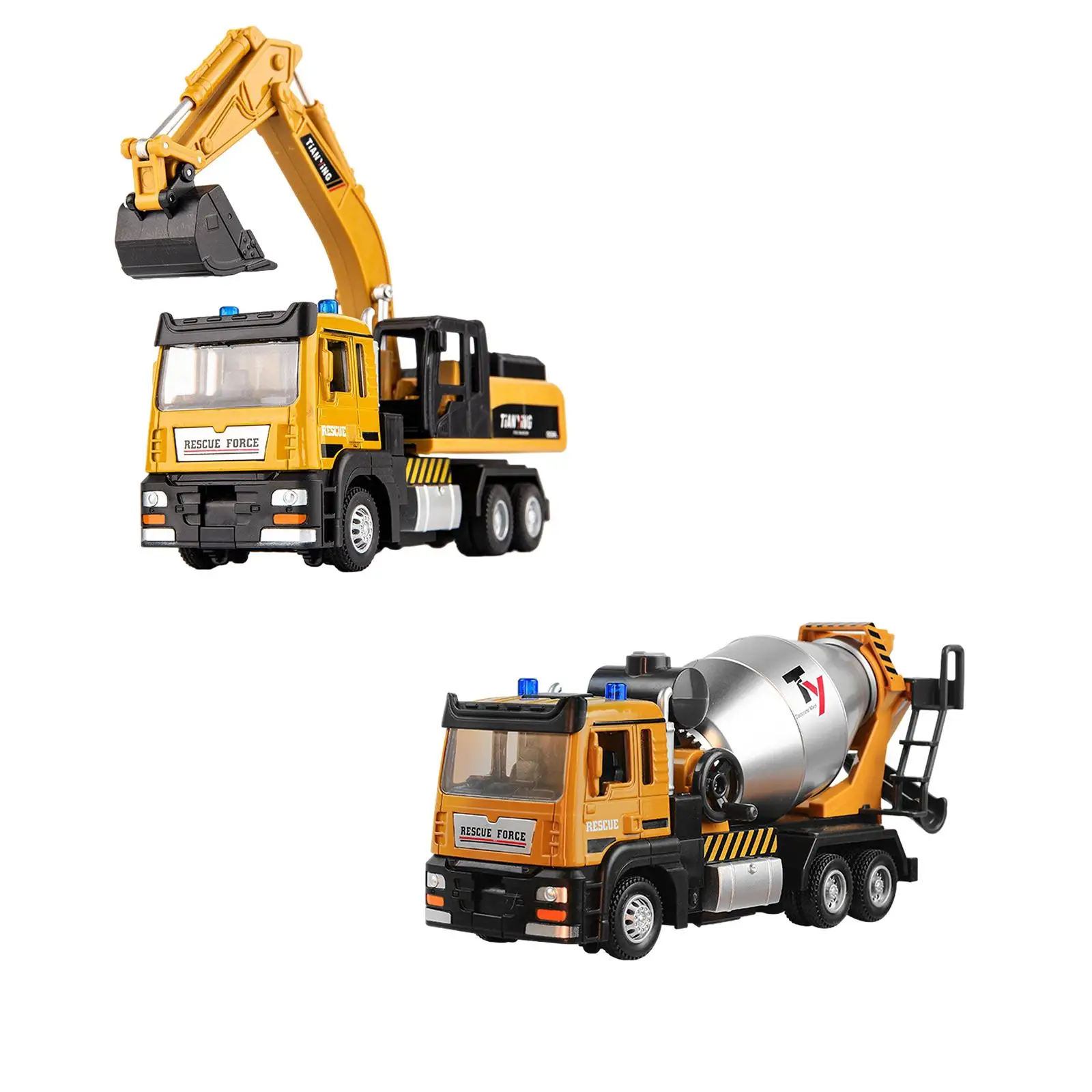 Pull Back Car Toy Truck Construction Educational Toys Alloy Engineering Truck