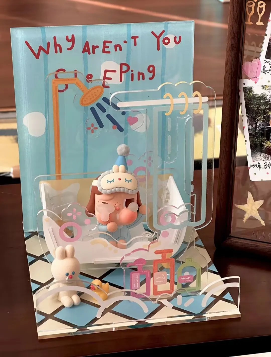 

POP MART CryBaby Blue Pajama Elevator Series Kawaii Anime Action Figure Blind Box - Коллекционная игрушка-сюрприз в закрытой упаковке