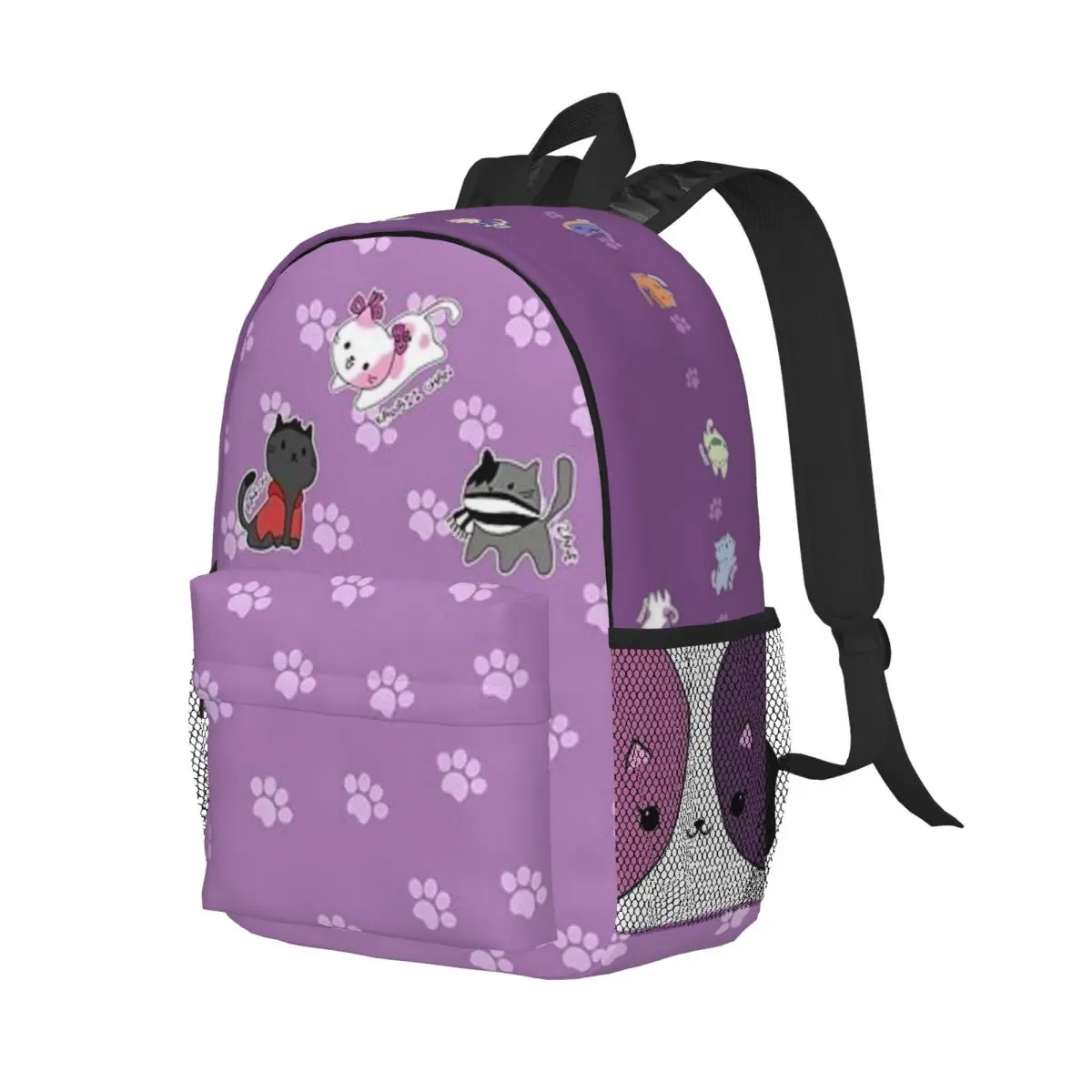 Aphmau Cat Printed Lightweight Casual Schoolbag For School, Outdoor, Shopping, Office 15inch 2024 Hot Sale