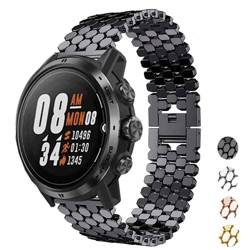 22 مللي متر سوار فولاذي غير قابل للصدأ ل COROS PACE 3 سوار ساعة معدني حزام حلقة ل COROS APEX 46 مللي متر APEX 2 Pro APEX Pro اكسسوارات