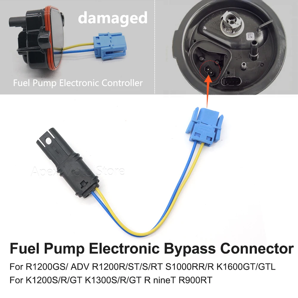Motorcycle Fuel Pump Electronic Bypass Connector Kit For BMW R1200GS R1250GS ADV R1200RT S1000XR F700GS F800GS K1600GT F800GT