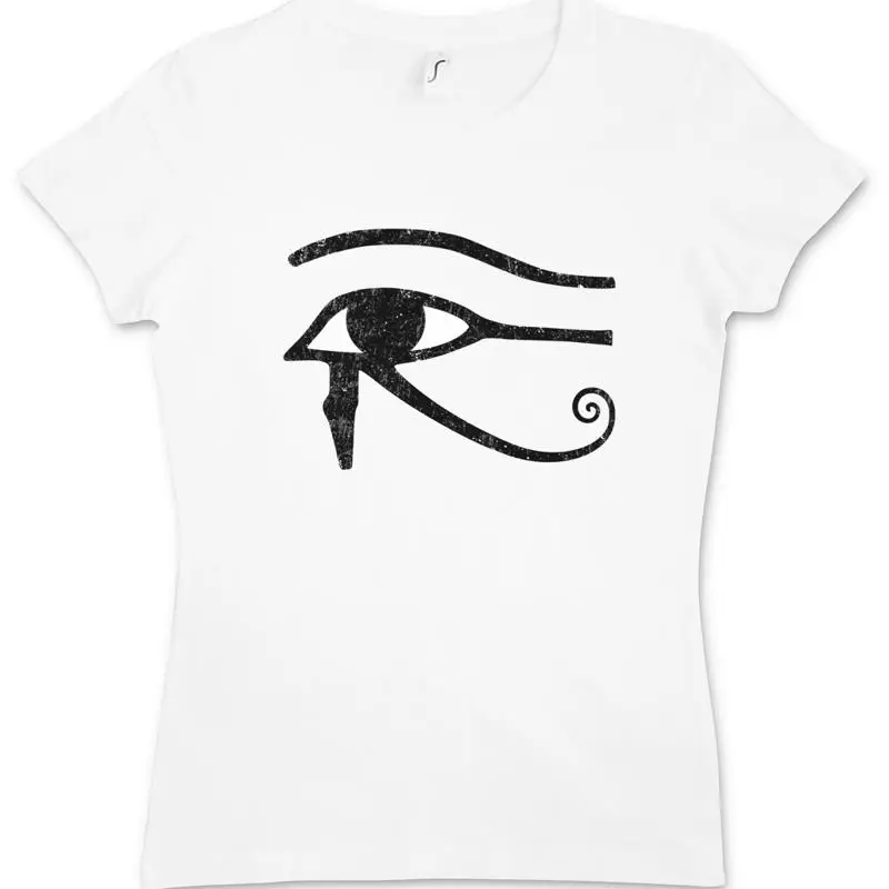 EYE OF HORUS I SIGN ЖЕНСКАЯ Рубашка Анубис Ра Сокол Солнце Бог Египет Египетская Футболка