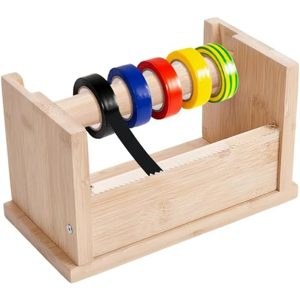 

Wood Masking Tape Dispenser Craft Tape Dispenser Wood Adhesive Tape Dispenser Multi Roll Tape Dispenser Tape Cutt