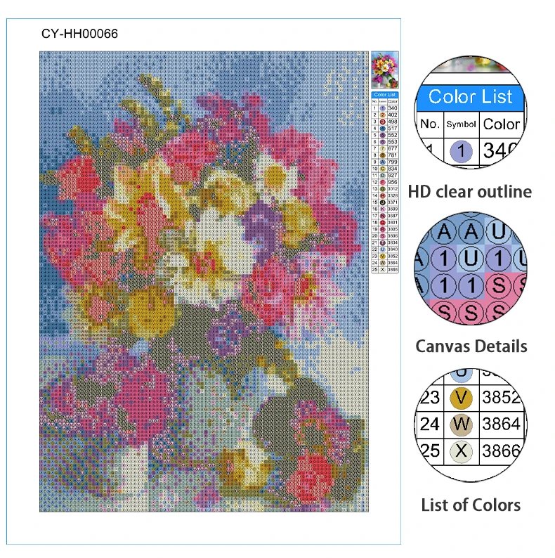 Paint By Number Kits 5D Diamond Painting DIY Sunflower Flower Floral...