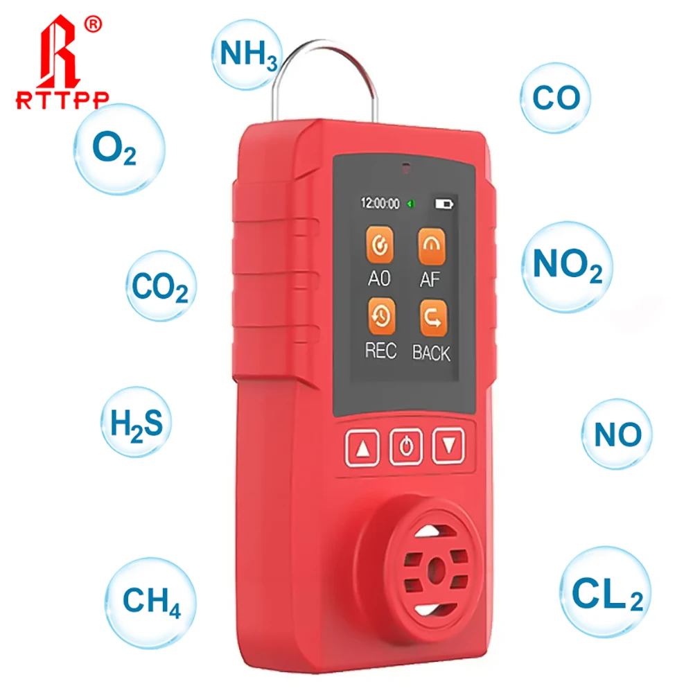 Portable Gas Detector H2 / O3 / Co / Ph3  / H2s / Nh3 / O2 / No2 / No / Ex / Ch4 Single Combustible Gas Leak Detector