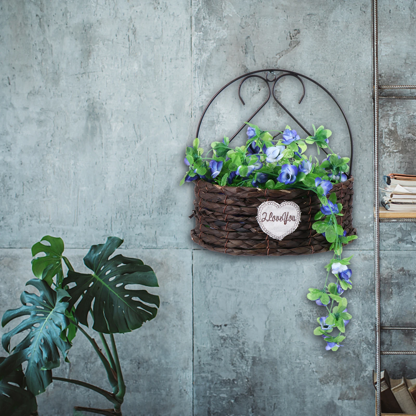 

4pcs Artificial Flower Rattan Bright Green Realistic Simulation Rose Vine Hanging Decor For Home Office Wall Ceiling Indoor