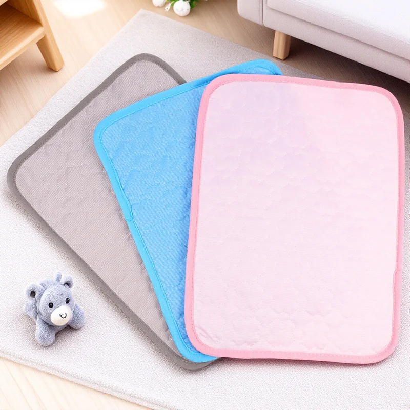 

3pcs 40X30Cm Pet Pee Pads Washable Reusable Small Animal Cage Liners For Hamsters Guinea Pigs Chinchillas Cooling Mat Summer
