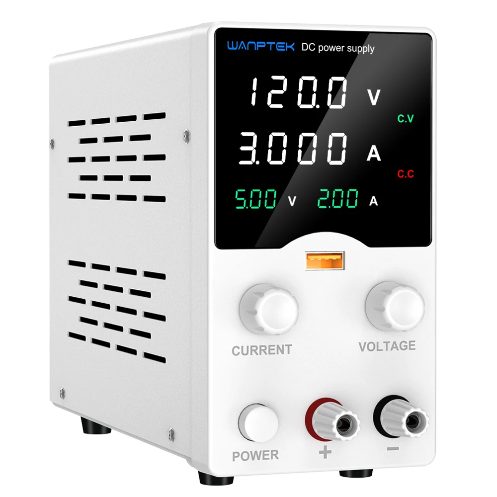 Wanptek GA1203B (120V3A) DC Stabilized Power Supply Single Output 360W High Efficiency Continuous Power for DC Motors