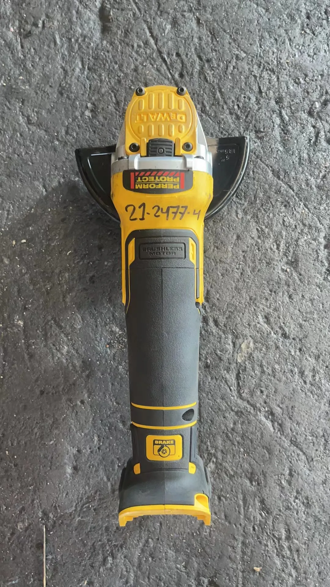 DEWALT DCG415B 20V 4-1/2 - 5 in. Paddle Switch Angle Grinder USED EXCELLENT COND Excluding handles  second-hand