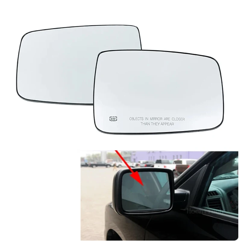 Left Right Side Mirror Heated Side Mirror Glass Rearview Mirror Lens fit for Dodge Ram 1500 2500 2012-2019 2018 Car Accessories