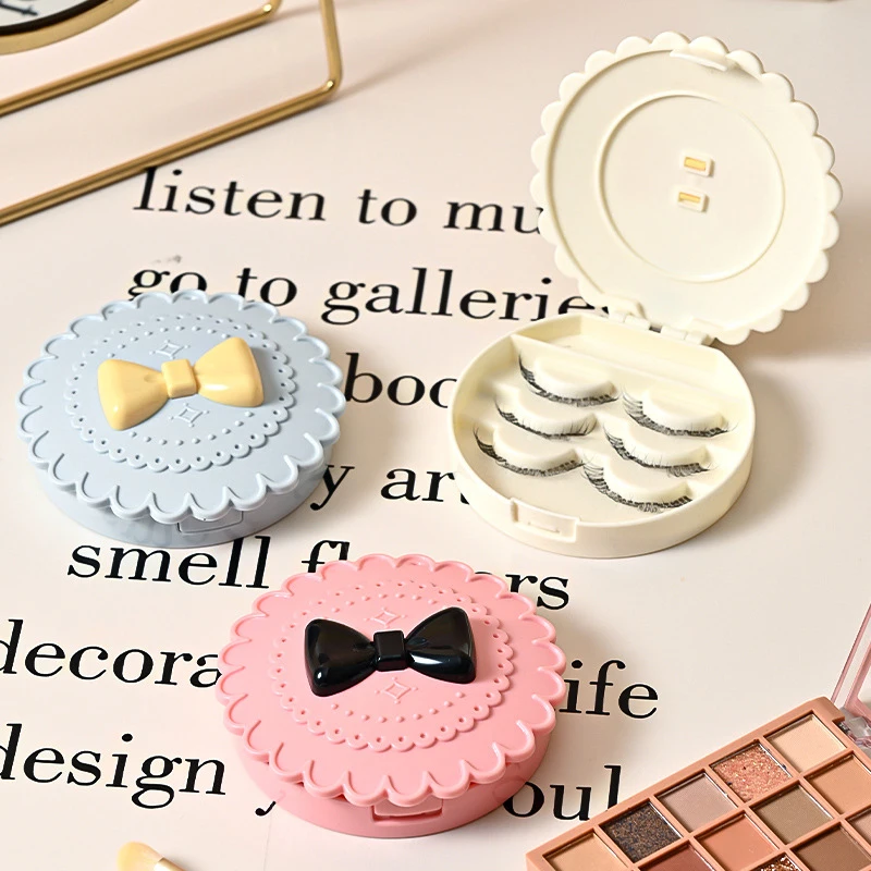 

Mini Fashion Eco-Friendly False Eyelash Storage Box Flower Shape ABS Makeup Cosmetic Tool Portable Case Organizer