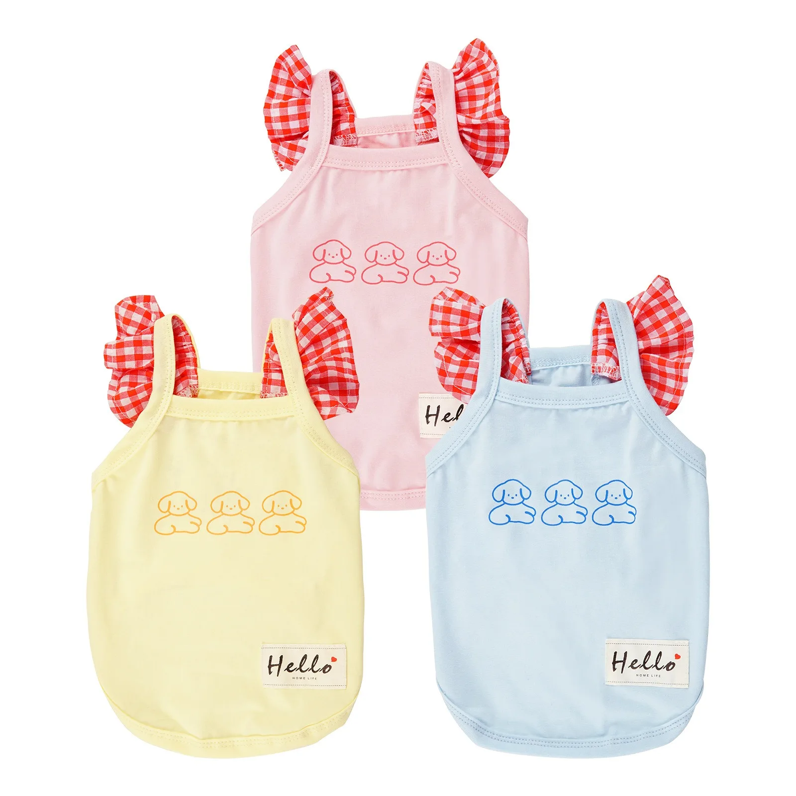 

Poodle Short Suspenders Pet Dog Summer Clothes Teddy Cartoon Pullover Schnauzer Anti-shedding Vest Dog Products
