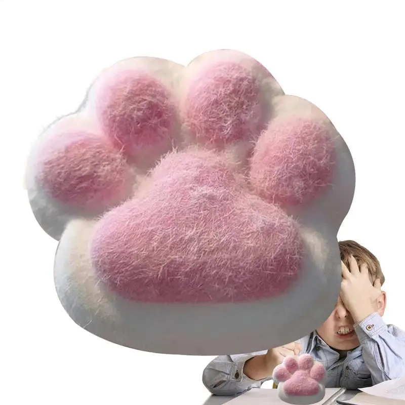 Sensory Paw Toys Squeeze Toys Soft Fidget Sensory Toys Cat Paw Desk Toys Venting Toy Squeeze Paw Fidget Toys For Kids Adults