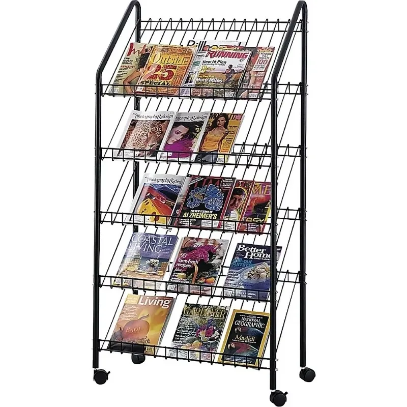 

Brochure Metal Magazine Retail Display Wire Metal Magazine Rack, Convenient, Practical and Durable