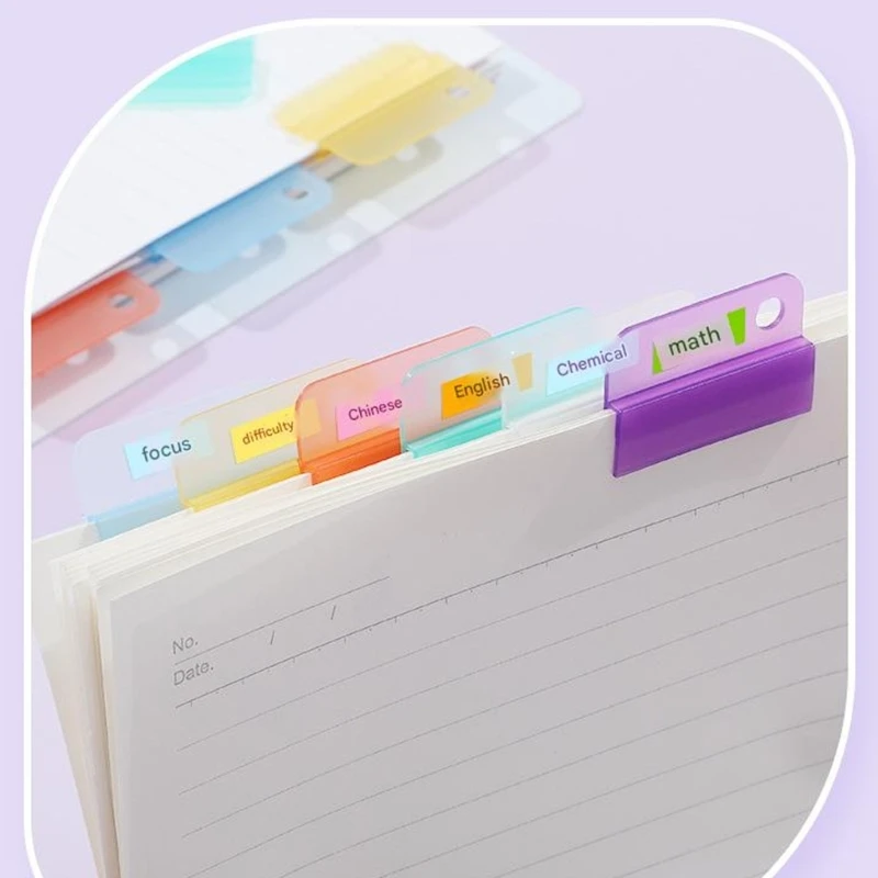 Set of 6 Candy Colored Multi Purpose Document Clips Push Pull Design for File Organization in School Office and Home 77JC