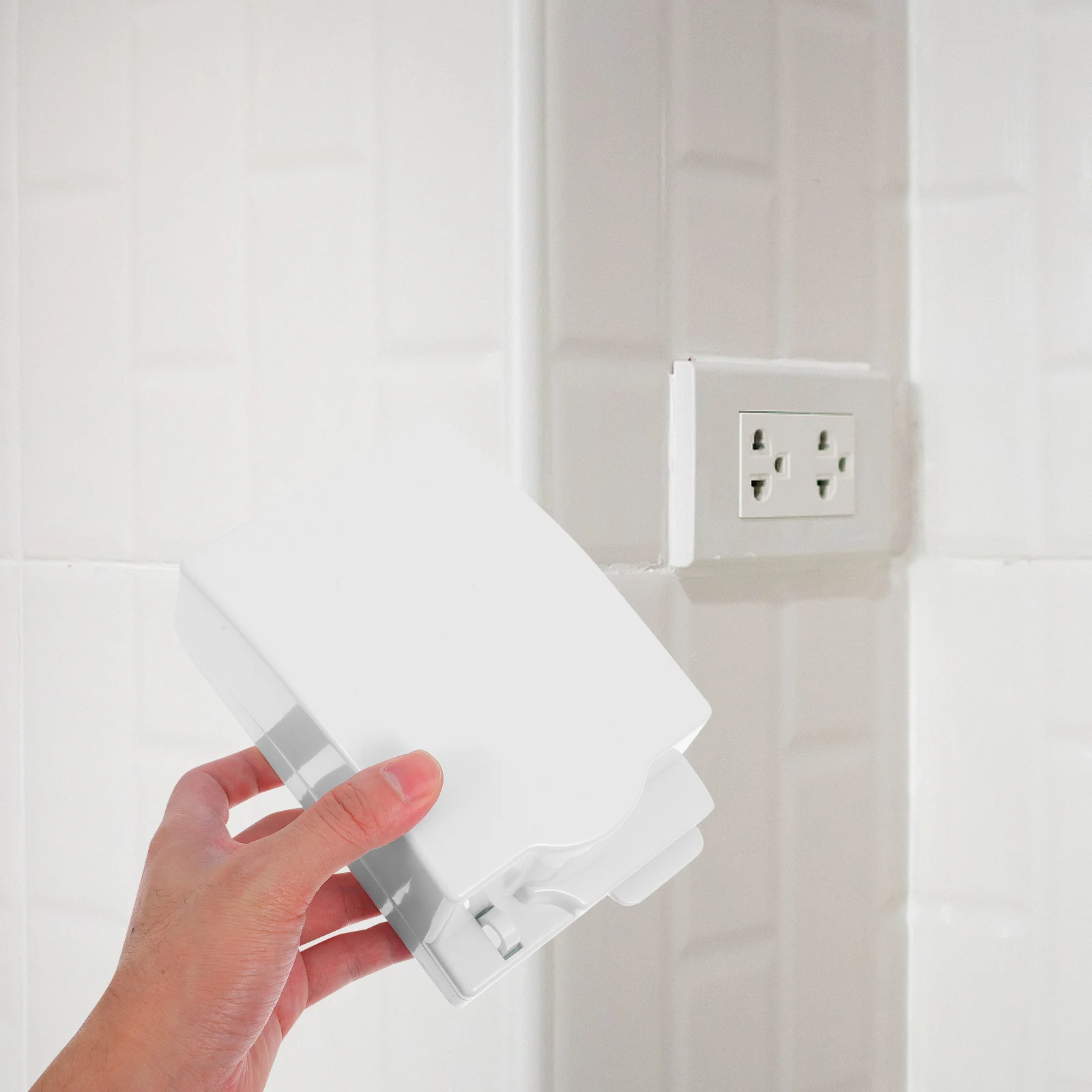 

Socket Waterproof Cover Black Weatherproof Outlet Electrical Panel Box Baby Protector Transparent Leakage Humid Bathroom Plastic