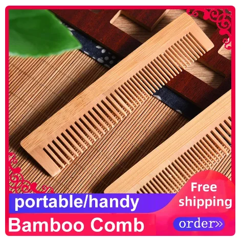 

Free Shipping Independent Paper Box 100% Biogradable Package Hotel Supplies Travel Trip Public House Portable Bamboo Comb