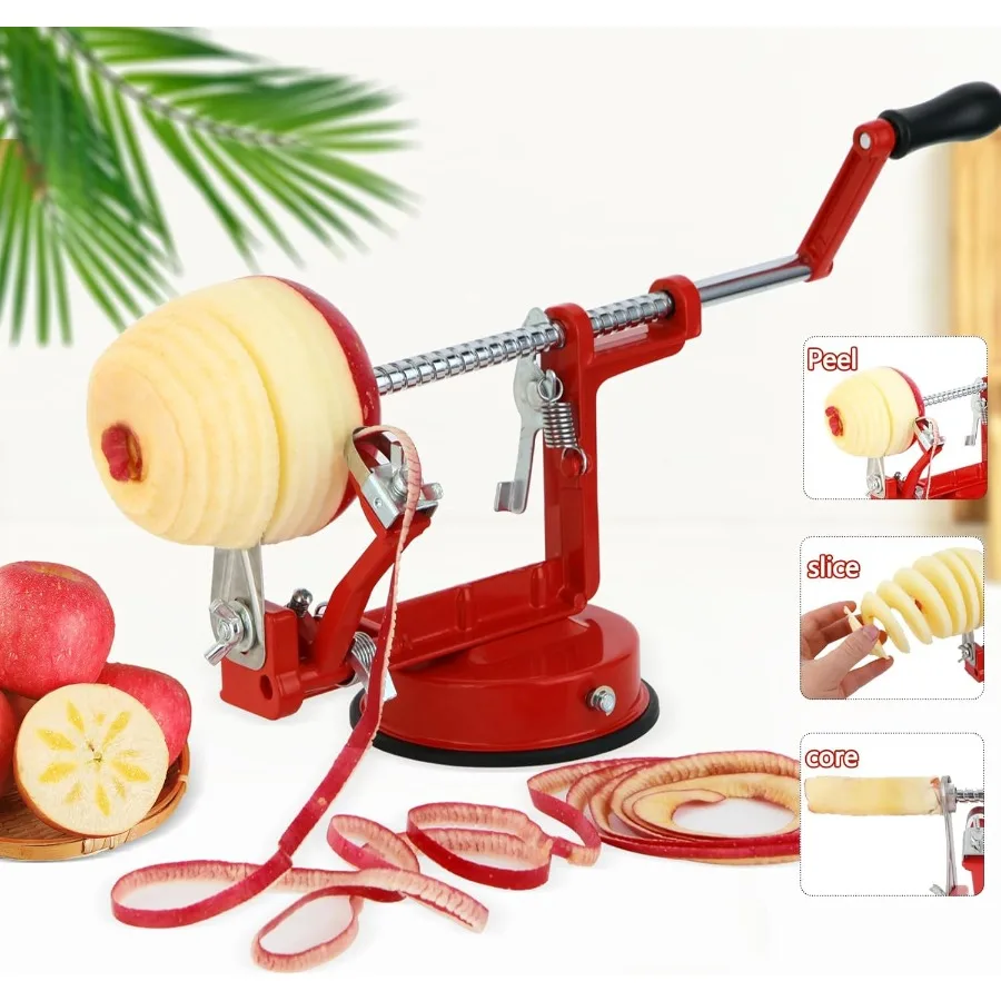 Appelschillerboor met roestvrijstalen messen voor efficiënt fruit snijden en kernverwijdering Ideaal keukengereedschap voor bakken
