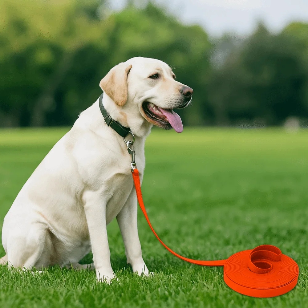 

Sturdy 3/5/10/15m PVC Dog Leash Waterproof Reflective Pet Training Leash Anti Fouling Recall Dog Leash For Medium Large Dogs