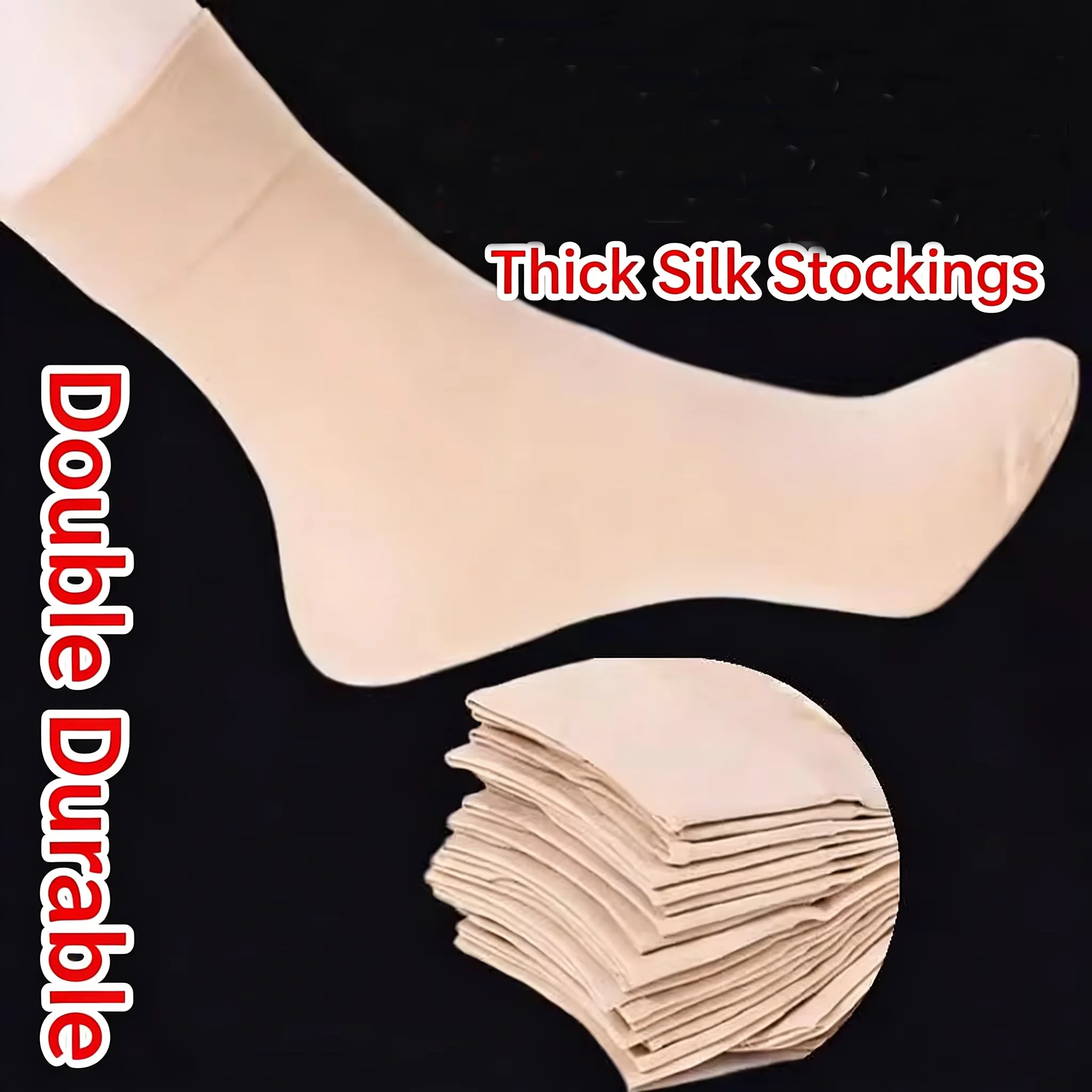 

Толстые женские чулки 2026 года, дышащие, средней длины, мягкие и износостойкие, для повседневной носки, весна и осень