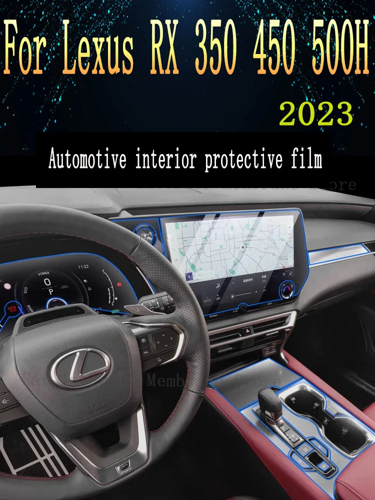 

For Lexus RX 350 450 500H 2023 Gearbox Panel Navigation Automotive Interior Screen TPU Protective Film Cover Anti-Scratch Sticke