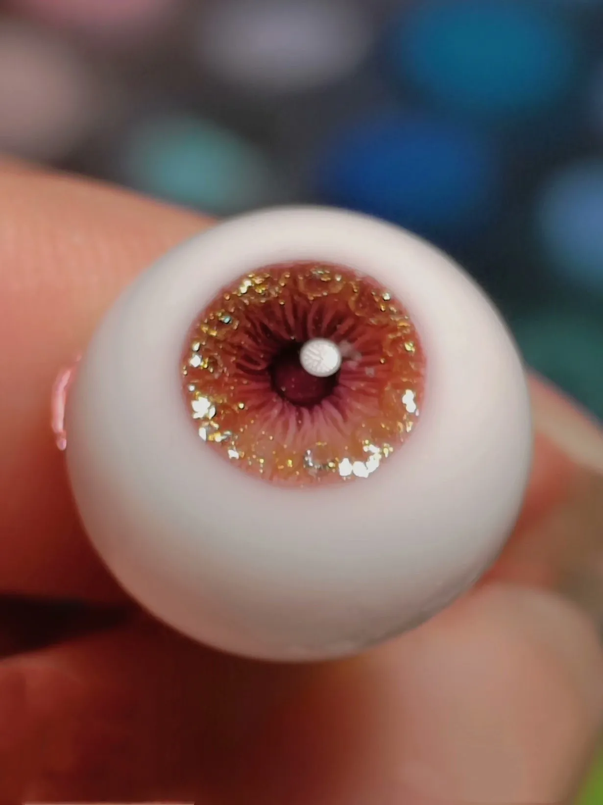 Doll Accessories 8mm 10mm-20mm Safe Eyeball 1/4 BJD Doll Craft Plaster Eye  