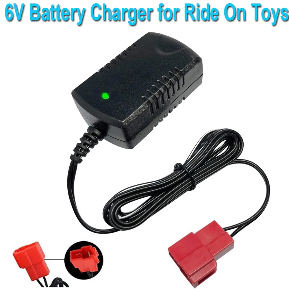 6V 1A Kids Ride On Car Charger for 6V BMX X6 Kid TRAX GMC Dinsney Wal-Mart Kid TRAX Moto ATV Quad  Ride-On Car Toys