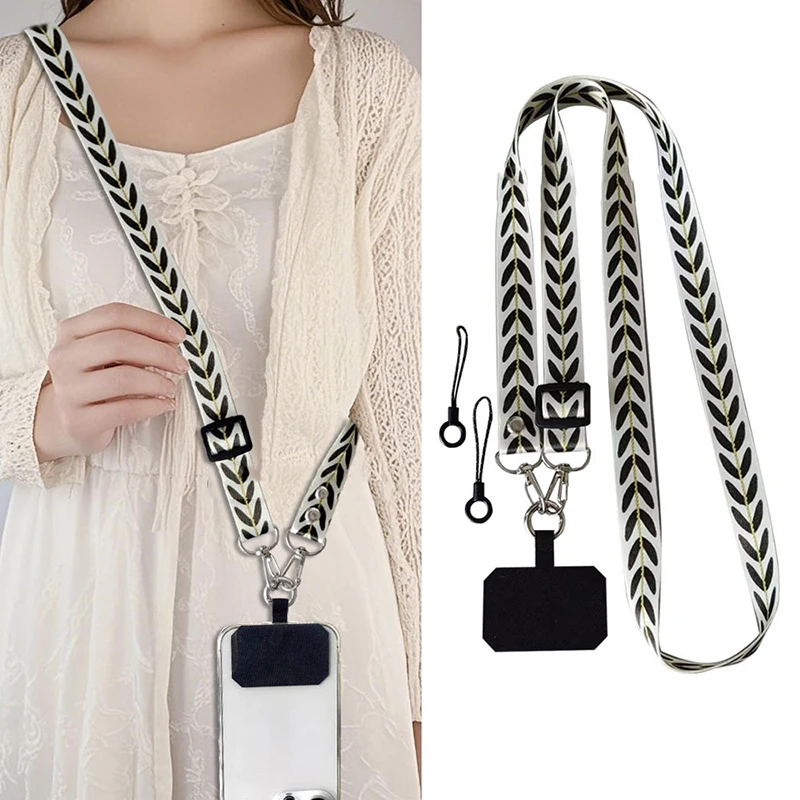 قابل للتعديل الهاتف المحمول الحبل طويل Crossbody الرقبة حزام حزام الهاتف مكافحة خسر شنقا حبل العالمي طوقا لجميع جراب هاتف