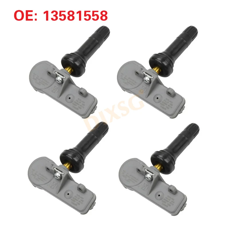 4 PCS TPMS 315MHz Tire Pressure Sensor For Chevrolet Silverado Chevy Suburban Chevy Tahoe Chevy Traverse 2007-2016 13581558