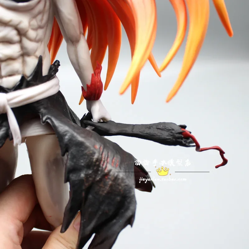 Anime figura de ação estatueta 34cm lixívia kurosaki ichigo zero estátua pvc gk modelo boneca coleção decoração brinquedos crianças presente