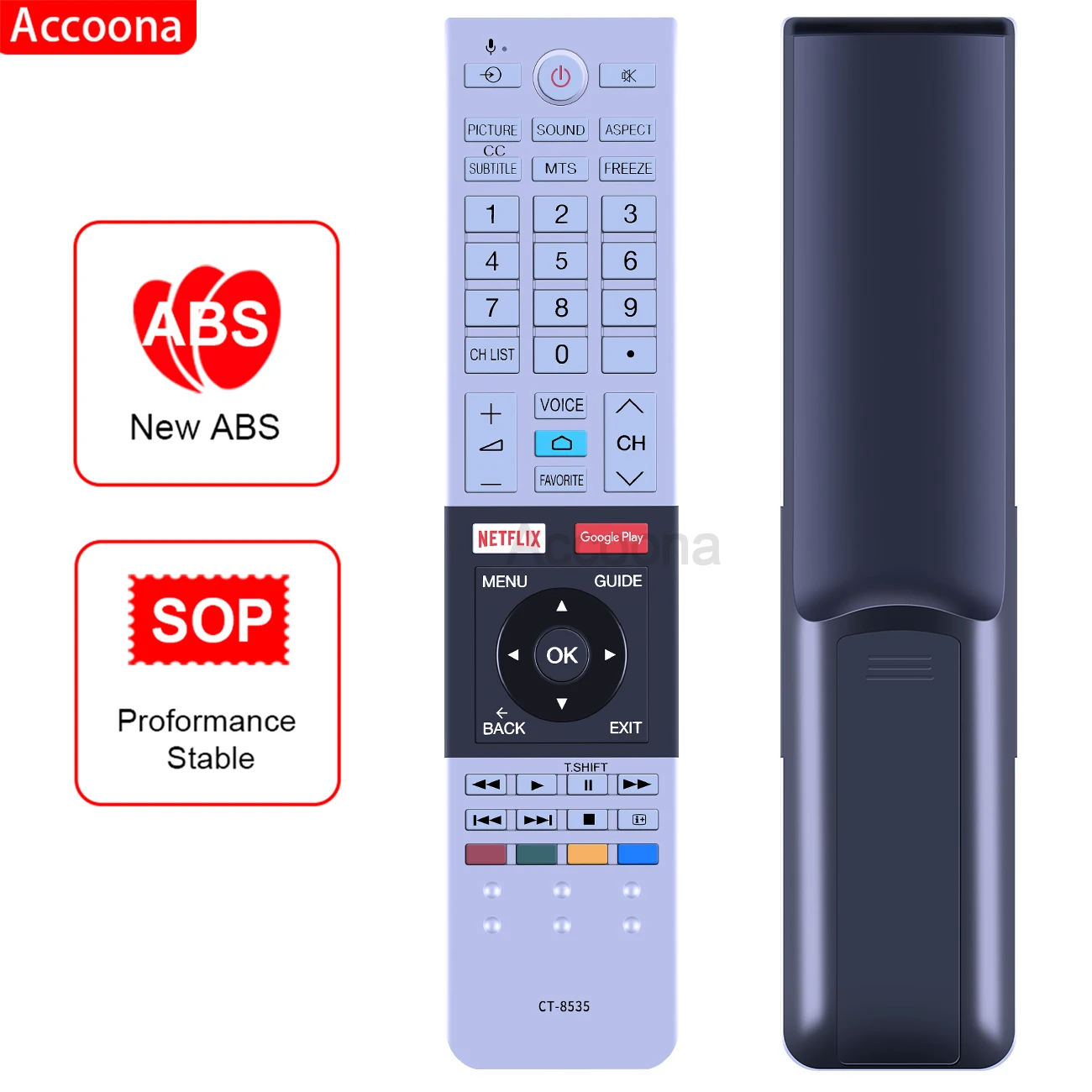 

CT-8535 для Toshiba Voice TV Remote Control Netflix 50U7880 58U7880