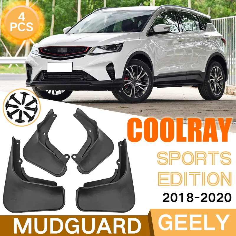 

For Geely Coolray 2018-2020 black car mudguard Reduce dust Resist tire dirt car accessories tools