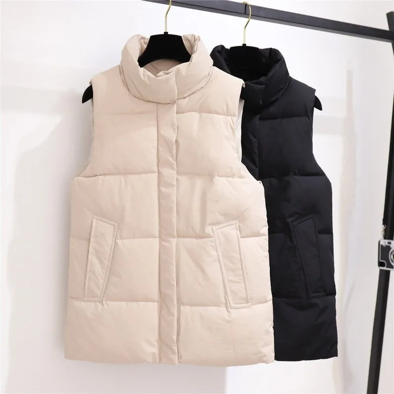 

Cotton Vest for Women in Autumn and Winter Versatile Loose Large Size Thickened Vest Vest Vest Cotton Jacket Trendy