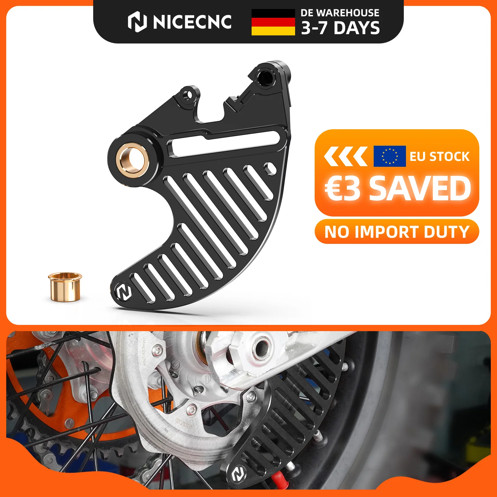 (EU-Lager) Für 2025 2024 KTM EXC 300 Sechs Tage TPi EXC-F 450 SX-F SX Hintere Bremsscheibenschutzabdeckung für Husqvarna TE 300 GasGas EC