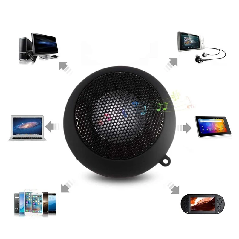 Mini Speaker Draagbare Oplaadbare Reis Speaker Met Aux Ingang Bedrade 3.5Mm Hoofdtelefoon Jack