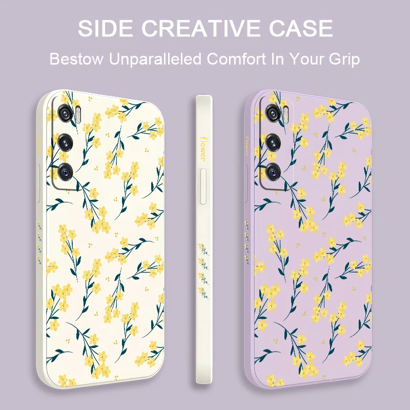 Custodia per telefono con motivo floreale per Vivo V30 Pro V27E V27 V29E V50 V25 V25E V23E V23 V21E V2O SE Custodia morbida in silicone TPU antiurto