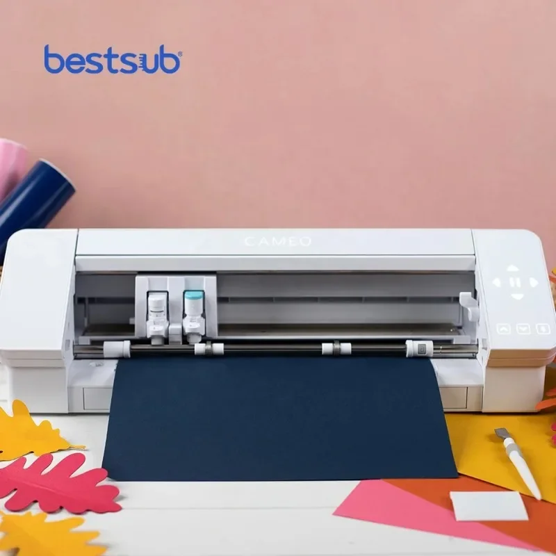 BestSub Custom Sticker Cutter SILHOUETTE Newest Cutter Plotter CAMEO 4 Paper Vinyl Cutting Plotter Machine