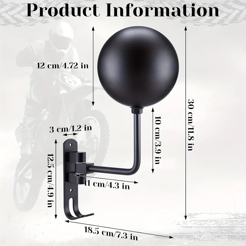 Multi Unctional Helmet Holder 180° Rotatable Motorcycle Helmet Moto Accessories Claw Hook Wall Mounted for Hanging Hat Jacket image 3