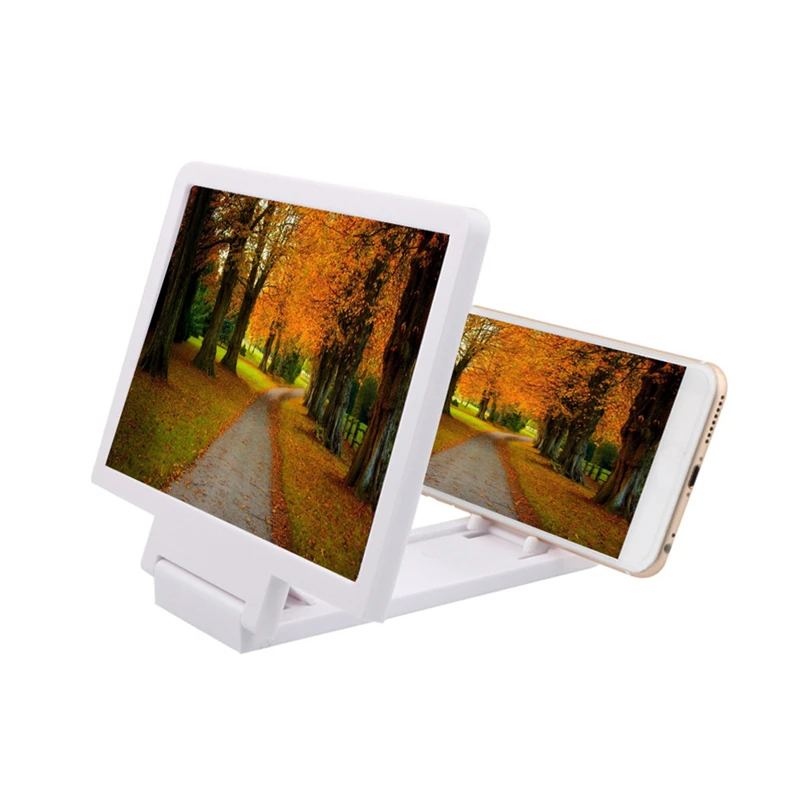 Universal Mobile Phone 3D Screen Video Magnifying Glass Bracket Folding Screen Enlarged HD Video Magnifying Eyes Protection Hold