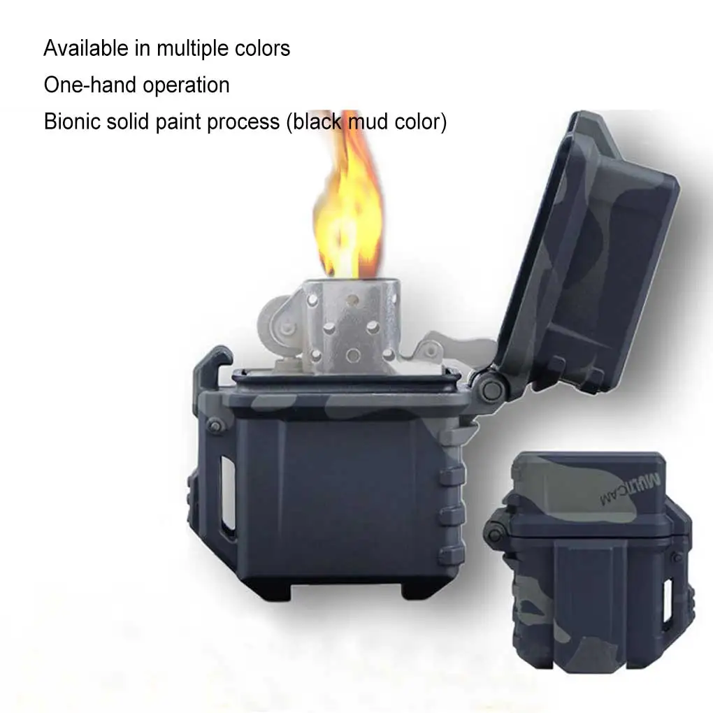 

Traveling Lighter Storage Case Portable Removable Lighters Cover Shell Protector Box Outdoor Equipment Accessory