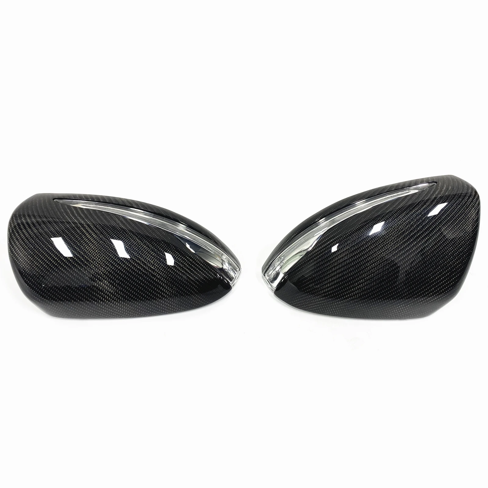 Mirror Cover Cap Shell Carbon Fiber Replacement For Mercedes Benz C E S GLC Class W205 X205 W238 W222 W213 C63 S63 E63 2014+