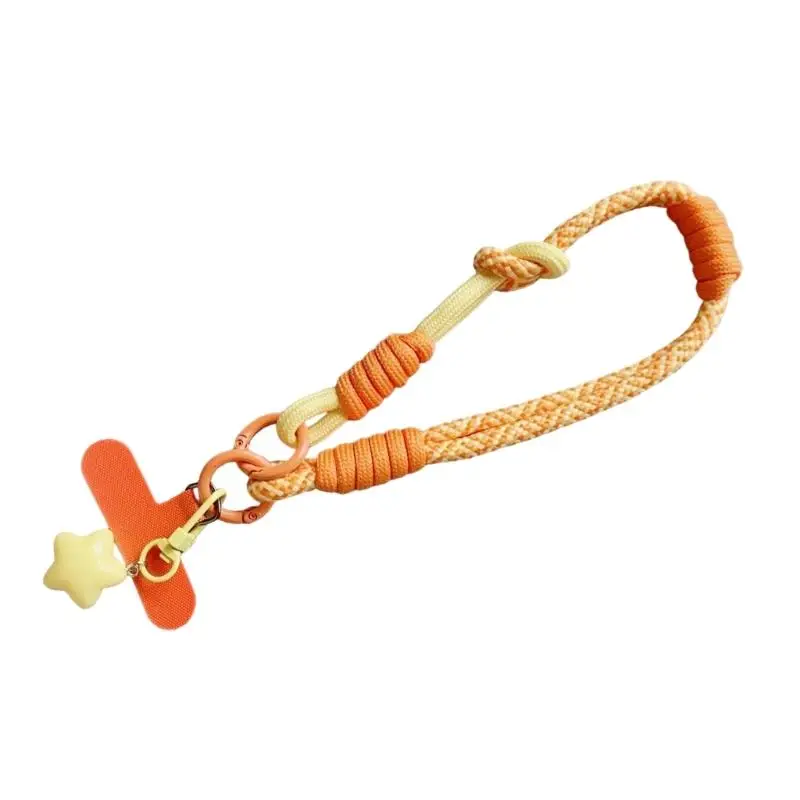 R53C Fashionable Phone Lanyard Double Detachable Tethers Vibrant Color Coordination