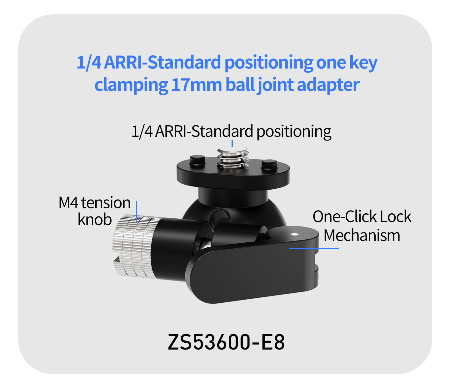 17MM Kugelkopf Action Kamera Schnellverschluss Schnalle Basis für GoPro Insta360 DJI Osmo Tasche Magnetische Motorrad Halterung – Detail 34