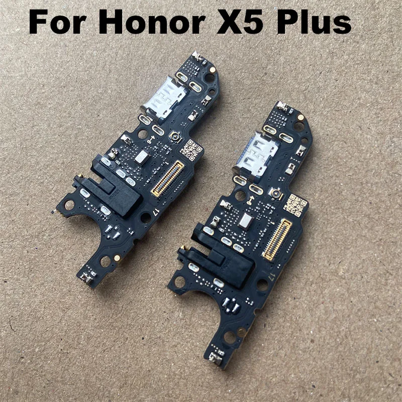 For Huawei Honor X5 Plus USB Charging Dock Port With IC Mic Microphone Fast Connector Board Flex Cable Parts Replacement