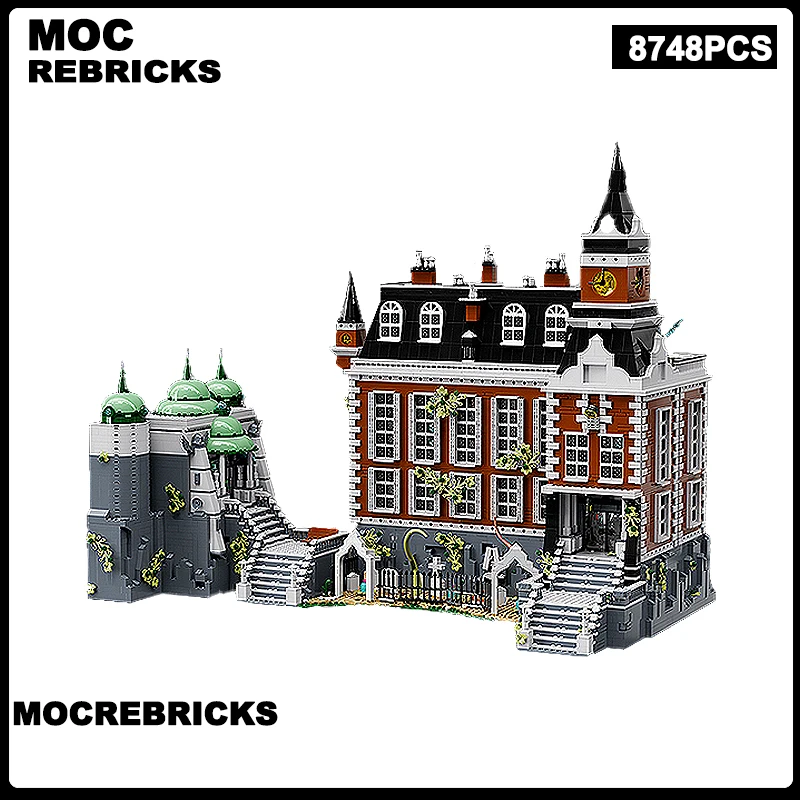 

MOC Атмосфера Восточного острова Аркема, строительные блоки, 8748 шт., часы, башня, 4 съемных секции, модель, оригинальные кирпичи, игрушка в подарок