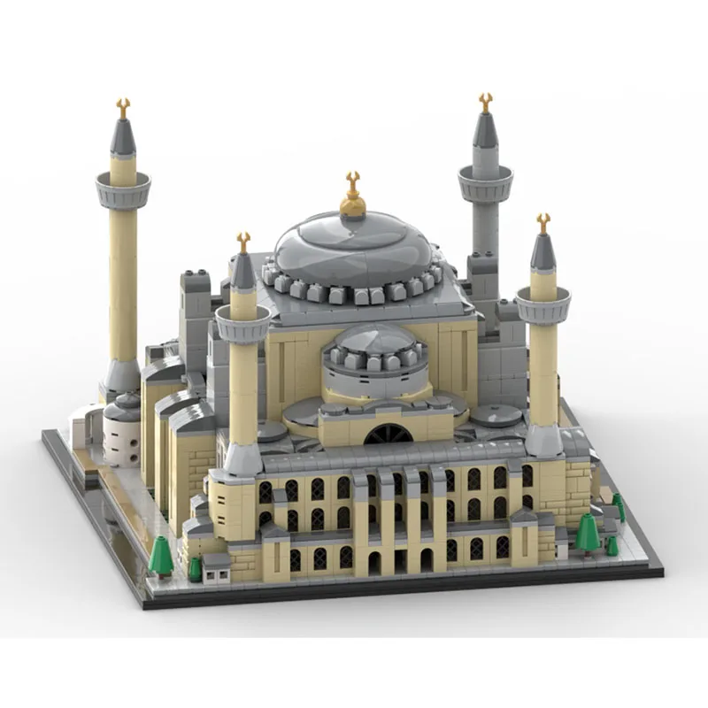 Moc Bausteine Architektur Modell Hagia Sophia Kathedrale Modulare Technologie Bausteine Festival Geschenk Spielzeug DIY Set
