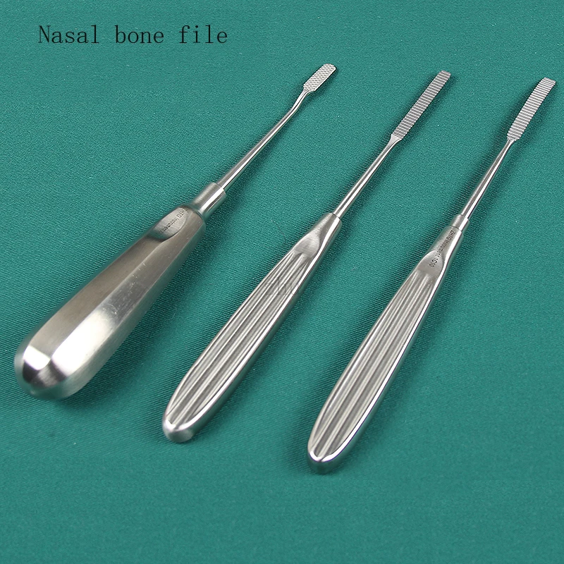 Pilnik do kości nosowej, plastikowy instrument do nosa, dwugłowy pilnik do kości nosowej, narzędzie chirurgiczne, zestaw do powiększania nosa, filtr z drobnymi zębami
